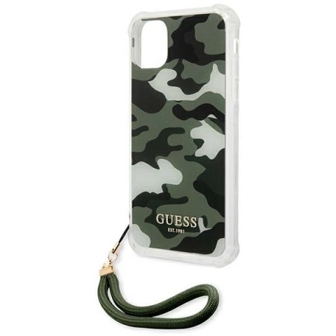 Etui Guess Camo Collection na iPhone 11 / Xr - zielone