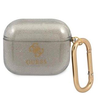Etui Guess Glitter Collection na AirPods 3 - czarne