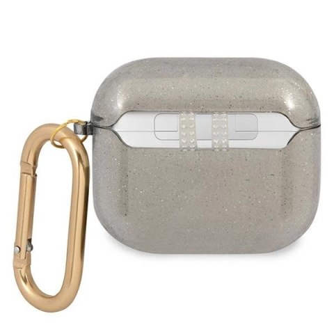 Etui Guess Glitter Collection na AirPods 3 - czarne