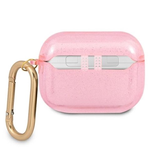 Etui Guess Glitter Collection na AirPods Pro - różowe