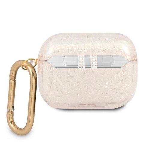 Etui Guess Glitter Collection na AirPods Pro - złote