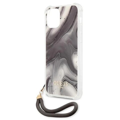 Etui Guess Marble Collection na iPhone 12 / iPhone 12 Pro - szare
