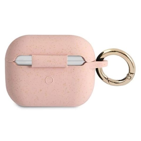 Etui Guess Silicone Glitter na AirPods Pro - różowe