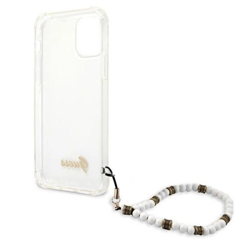 Etui Guess White Pearl na iPhone 12 / iPhone 12 Pro - przezroczyste