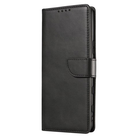 Magnet Case elegancki futerał etui pokrowiec z klapką i funkcją podstawki Sony Xperia 1 III czarny Magnet Case elegancki futerał etui pokrowiec z klapką i funkcją podstawki Sony Xperia 1 III czarny