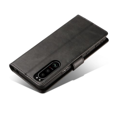 Magnet Case elegancki futerał etui pokrowiec z klapką i funkcją podstawki Sony Xperia 1 III czarny Magnet Case elegancki futerał etui pokrowiec z klapką i funkcją podstawki Sony Xperia 1 III czarny