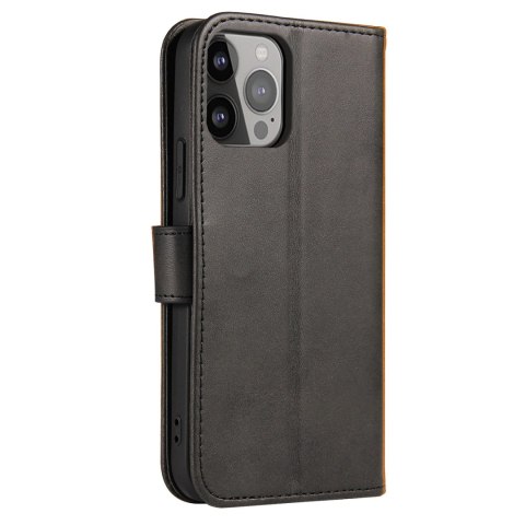 Magnet Case elegancki futerał etui pokrowiec z klapką i funkcją podstawki iPhone 13 czarny Magnet Case elegancki futerał etui pokrowiec z klapką i funkcją podstawki iPhone 13 czarny