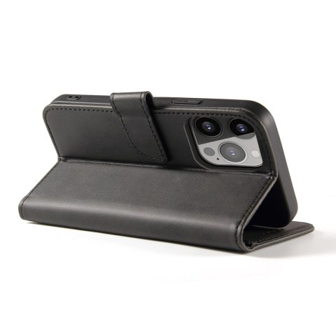 Magnet Case elegancki futerał etui pokrowiec z klapką i funkcją podstawki iPhone 13 czarny Magnet Case elegancki futerał etui pokrowiec z klapką i funkcją podstawki iPhone 13 czarny