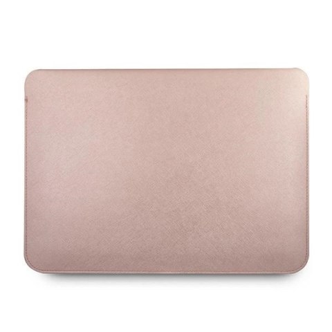 Pokrowiec Guess Saffiano Script na laptopa 13'' - różowy