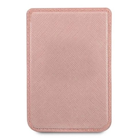 Portfel MagSafe Guess Saffiano - różowy