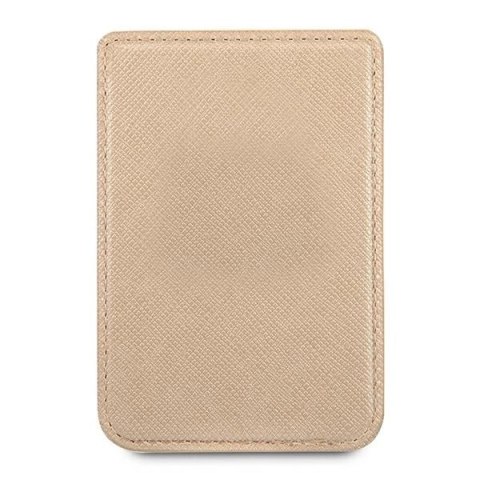 Portfel MagSafe Guess Saffiano - złoty