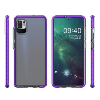 Spring Case pokrowiec żelowe etui z kolorową ramką do Xiaomi Redmi Note 10 5G / Poco M3 Pro miętowy