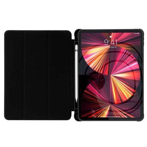 Stand Tablet Case etui Smart Cover pokrowiec na iPad Pro 12.9'' 2021 z funkcją podstawki czarny Stand Tablet Case etui Smart Cover pokrowiec na iPad Pro 12.9'' 2021 z funkcją podstawki czarny