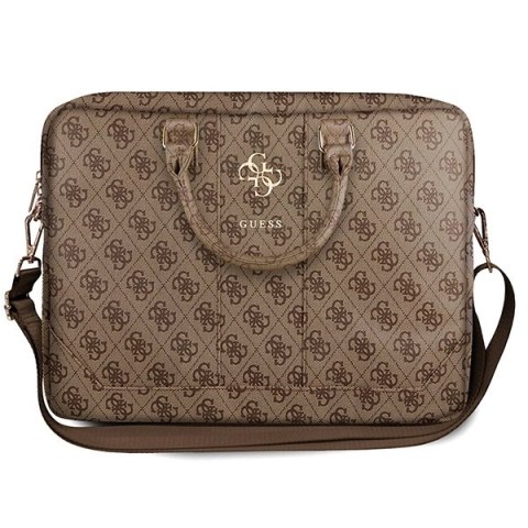 Torba Guess 4G Big Logo na laptopa 16'' - brązowa
