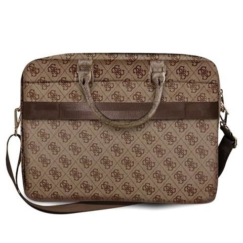 Torba Guess 4G Big Logo na laptopa 16'' - brązowa
