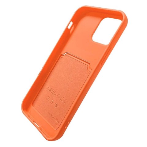 Card Case silikonowe etui portfel z kieszonką na kartę dokumenty do Samsung Galaxy S21 Ultra 5G różowy Card Case silikonowe etui portfel z kieszonką na kartę dokumenty do Samsung Galaxy S21 Ultra 5G różowy
