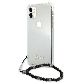 Etui Guess Black Pearl na iPhone 11 6,1" / Xr - przezroczyste