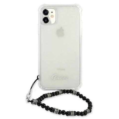 Etui Guess Black Pearl na iPhone 11 6,1" / Xr - przezroczyste