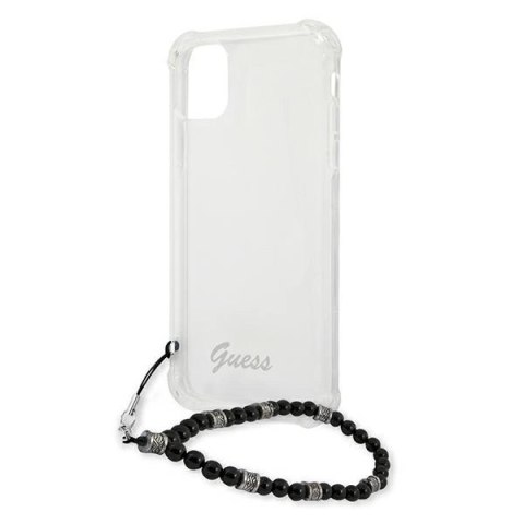Etui Guess Black Pearl na iPhone 11 6,1" / Xr - przezroczyste