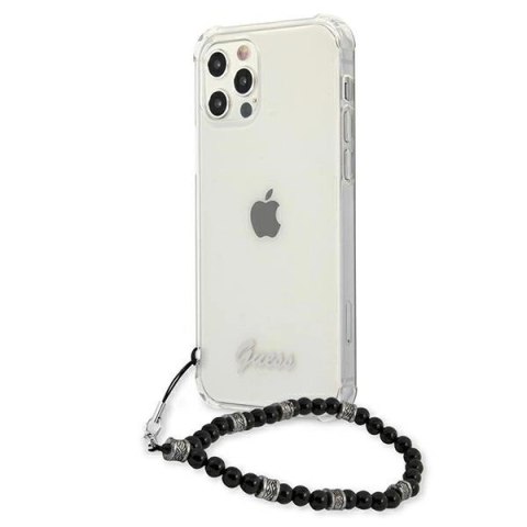 Etui Guess Black Pearl na iPhone 12 / iPhone 12 Pro - przezroczyste