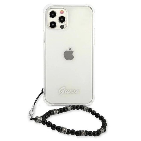 Etui Guess Black Pearl na iPhone 12 / iPhone 12 Pro - przezroczyste