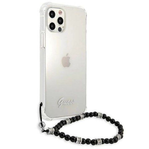 Etui Guess Black Pearl na iPhone 12 / iPhone 12 Pro - przezroczyste