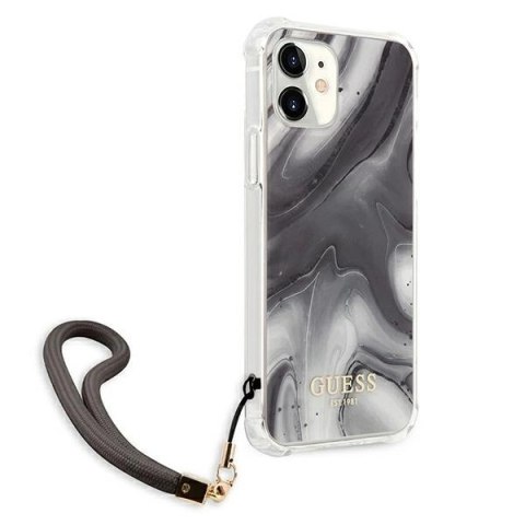 Etui Guess Marble Collection na iPhone 12 mini - szare