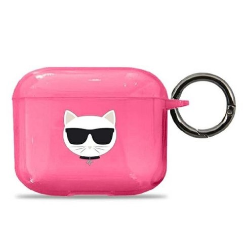 Etui Karl Lagerfeld Choupette na AirPods 3 - różowe Etui Karl Lagerfeld Choupette na AirPods 3 - różowe