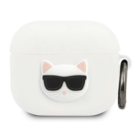 Etui Karl Lagerfeld Silicone Choupette na AirPods 3 - białe Etui Karl Lagerfeld Silicone Choupette na AirPods 3 - białe