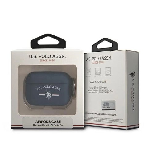 Etui U.S. Polo Assn. Silicone Collection na AirPods Pro - granatowe Etui U.S. Polo Assn. Silicone Collection na AirPods Pro - granatowe
