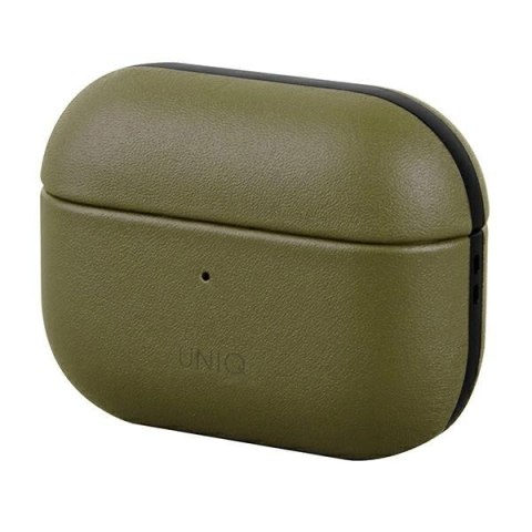 Etui UNIQ Terra Genuine Leather na AirPods Pro - oliwkowe Etui UNIQ Terra Genuine Leather na AirPods Pro - oliwkowe