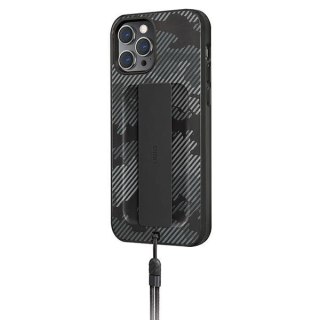 Etui Uniq Heldro na iPhone 12 / iPhone 12 Pro - czarne moro