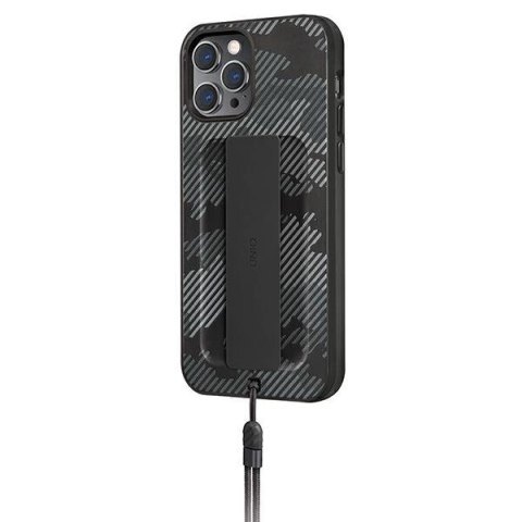 Etui Uniq Heldro na iPhone 12 / iPhone 12 Pro - czarne moro Etui Uniq Heldro na iPhone 12 / iPhone 12 Pro - czarne moro