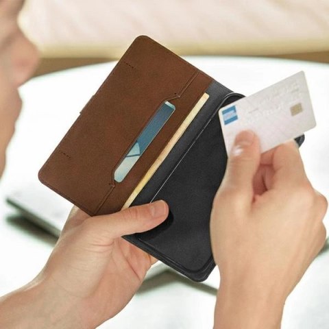 Etui Uniq Journa na iPhone 12 / iPhone 12 Pro - szare