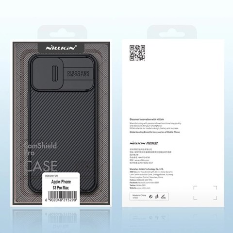 Nillkin CamShield Pro Case pancerne etui pokrowiec osłona na aparat kamerę iPhone 13 Pro Max czarny Nillkin CamShield Pro Case pancerne etui pokrowiec osłona na aparat kamerę iPhone 13 Pro Max czarny