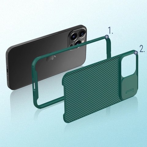 Nillkin CamShield Pro Case pancerne etui pokrowiec osłona na aparat kamerę iPhone 13 Pro Max czarny Nillkin CamShield Pro Case pancerne etui pokrowiec osłona na aparat kamerę iPhone 13 Pro Max czarny