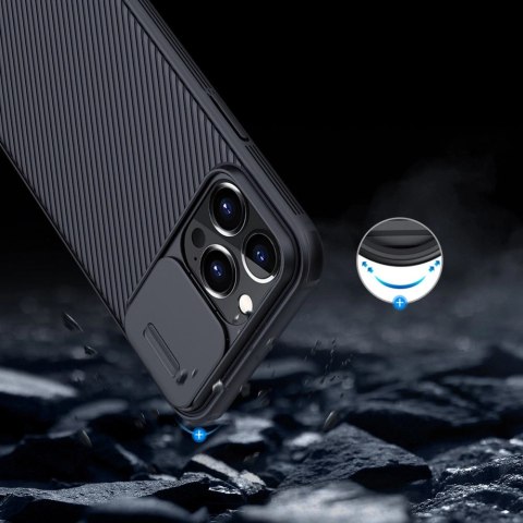 Nillkin CamShield Pro Case pancerne etui pokrowiec osłona na aparat kamerę iPhone 13 Pro Max czarny Nillkin CamShield Pro Case pancerne etui pokrowiec osłona na aparat kamerę iPhone 13 Pro Max czarny