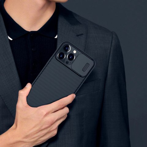 Nillkin CamShield Pro Case pancerne etui pokrowiec osłona na aparat kamerę iPhone 13 Pro Max czarny Nillkin CamShield Pro Case pancerne etui pokrowiec osłona na aparat kamerę iPhone 13 Pro Max czarny