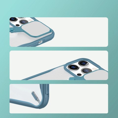 Nillkin Cyclops Case wytrzymałe etui z osłoną na aparat i składaną podstawką iPhone 13 Pro Max niebieski Nillkin Cyclops Case wytrzymałe etui z osłoną na aparat i składaną podstawką iPhone 13 Pro Max niebieski