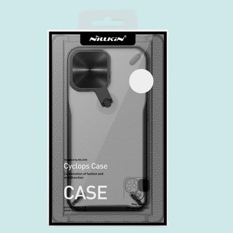 Nillkin Cyclops Case wytrzymałe etui z osłoną na aparat i składaną podstawką iPhone 13 czarny Nillkin Cyclops Case wytrzymałe etui z osłoną na aparat i składaną podstawką iPhone 13 czarny