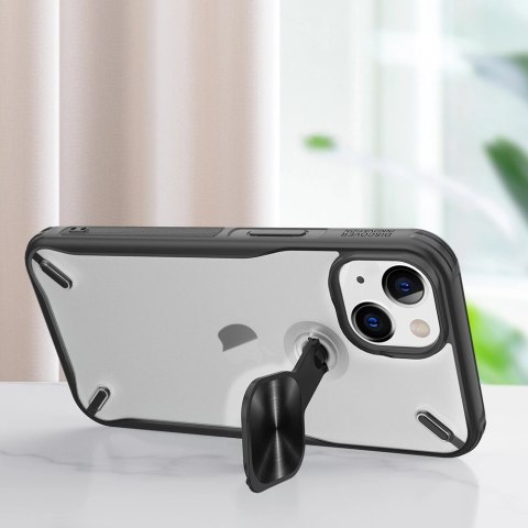 Nillkin Cyclops Case wytrzymałe etui z osłoną na aparat i składaną podstawką iPhone 13 czarny Nillkin Cyclops Case wytrzymałe etui z osłoną na aparat i składaną podstawką iPhone 13 czarny