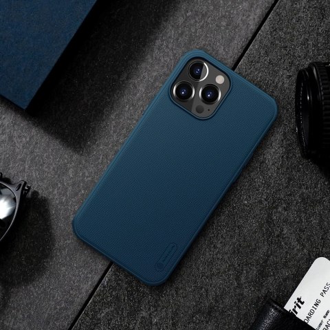 Nillkin Super Frosted Shield Pro wytrzymałe etui pokrowiec iPhone 13 Pro Max niebieski Nillkin Super Frosted Shield Pro wytrzymałe etui pokrowiec iPhone 13 Pro Max niebieski