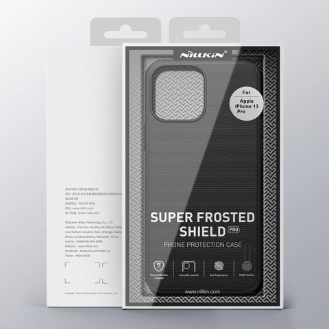 Nillkin Super Frosted Shield wzmocnione etui pokrowiec iPhone 13 Pro czarny Nillkin Super Frosted Shield wzmocnione etui pokrowiec iPhone 13 Pro czarny