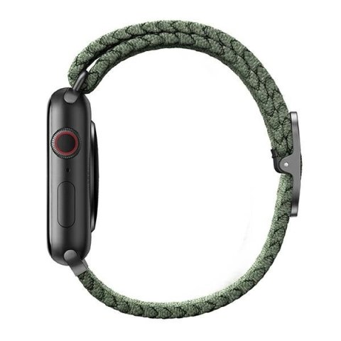 Pasek UNIQ Aspen Braided na Apple Watch 1/2/3/4/5/6/7/8/SE/SE2 40/38/41mm - zielony Pasek UNIQ Aspen Braided na Apple Watch 1/2/3/4/5/6/7/8/SE/SE2 40/38/41mm - zielony