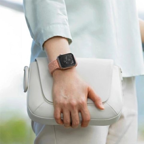 Pasek UNIQ Aspen Braided na Apple Watch 1/2/3/4/5/6/7/8/SE/SE2 40/38/41mm - zielony Pasek UNIQ Aspen Braided na Apple Watch 1/2/3/4/5/6/7/8/SE/SE2 40/38/41mm - zielony