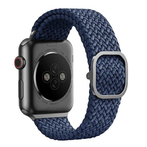 Pasek UNIQ Aspen Braided na Apple Watch 1/2/3/4/5/6/7/8/SE/SE2 44/42/45 mm - niebieski