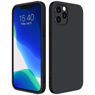 Silicone Case elastyczne silikonowe etui pokrowiec iPhone 13 Pro czarny