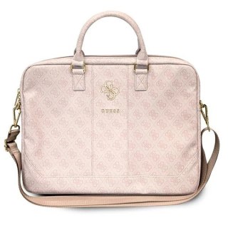 Torba Guess 4G Big Logo na laptopa 16'' - różowa