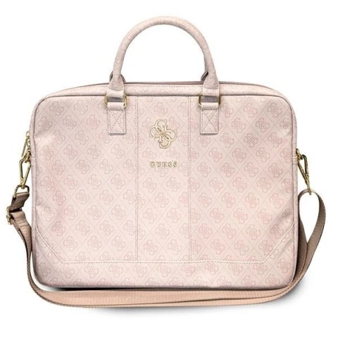 Torba Guess 4G Big Logo na laptopa 16'' - różowa