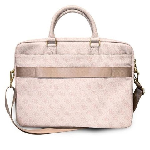 Torba Guess 4G Big Logo na laptopa 16'' - różowa